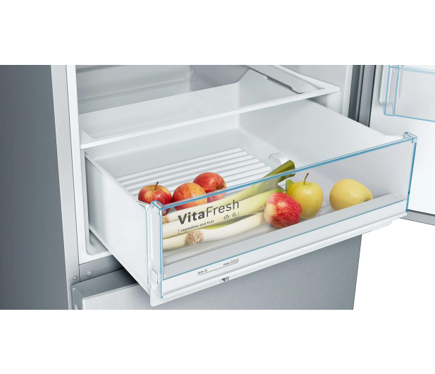 Lodówka Bosch KGV58VLEAS PerfectFit 191cm Srebrna VitaFresh 503L - 1229082 - zdjęcie 4